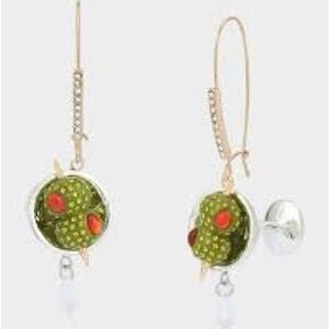 MARTINI DROP EARRINGS GREEN